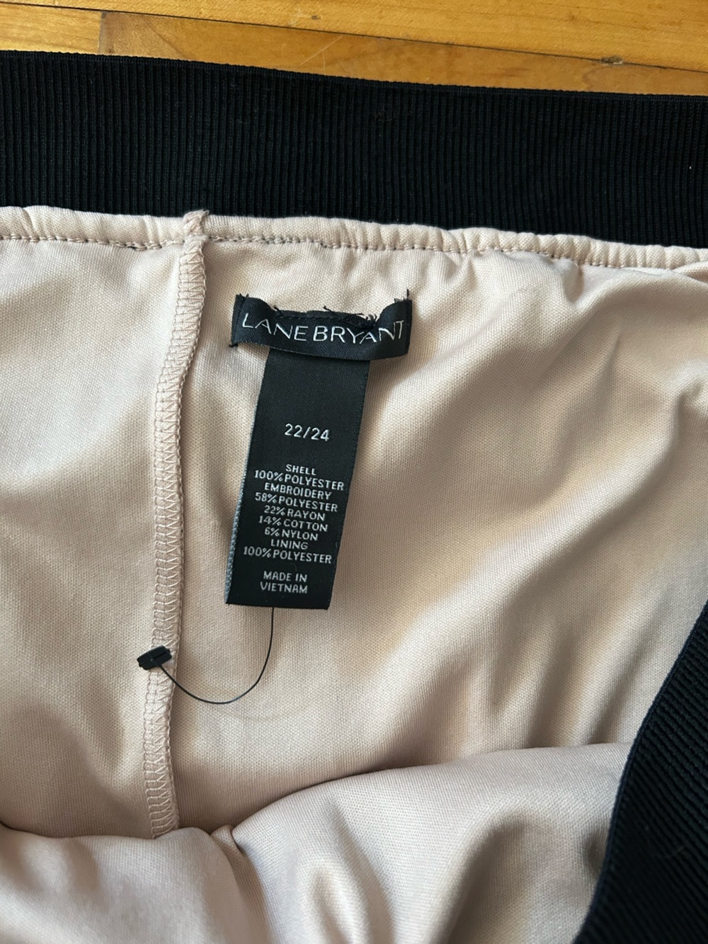 Lane Bryant Black Circle Appliqué A-Line Skirt - Picture 5 of 5
